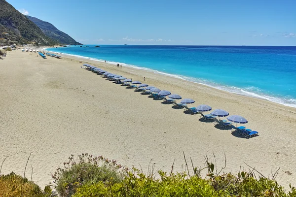Panoramic view of Katisma Beach, Lefkada, Ionian Islands — Stock Photo, Image