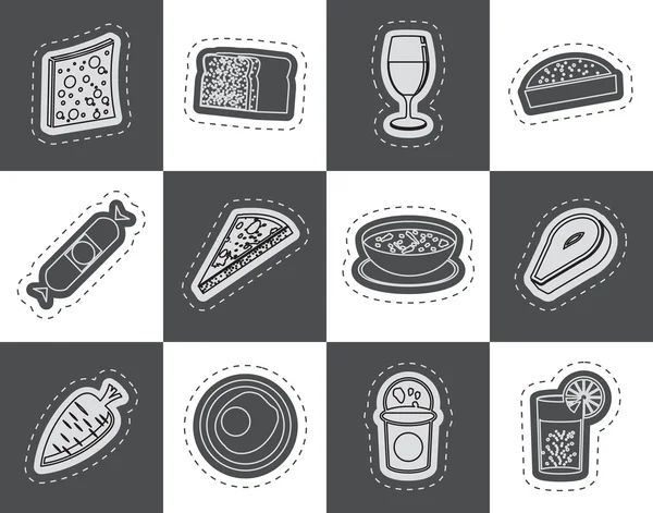 Winkel, eten en drinken icons 2 — Stockvector