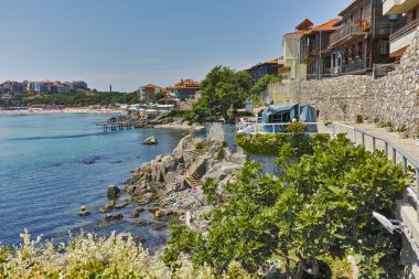 Panoramic view of embankment, Sozopol town