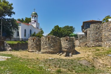 Church of St. Cyril and  St. Methodius, Sozopol town clipart