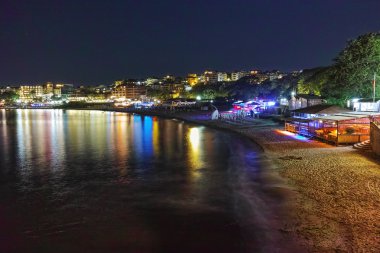 Night Panorama of beach, Sozopol