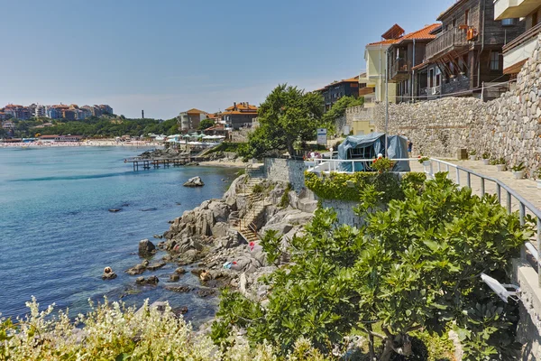 Panoramic view of embankment, Sozopol town — Stock fotografie