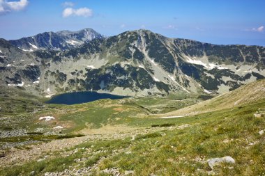 Panoramik doğru Vlahini göller, Pirin Dağı
