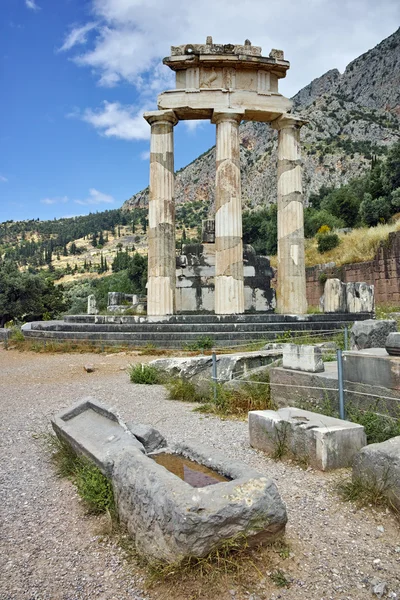 Athena Pronaia heiligdom in Delphi — Stockfoto