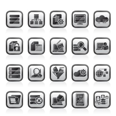 verilere ve çözümlemelere simgeler