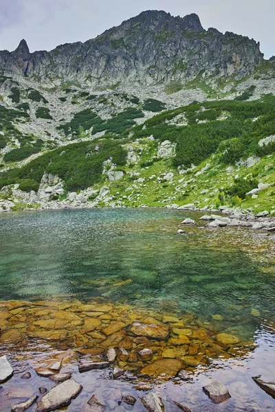 Amazing Panorama of Samodivski Lakes and Dzhangal Peak, Pirin Mountain — Stok Foto