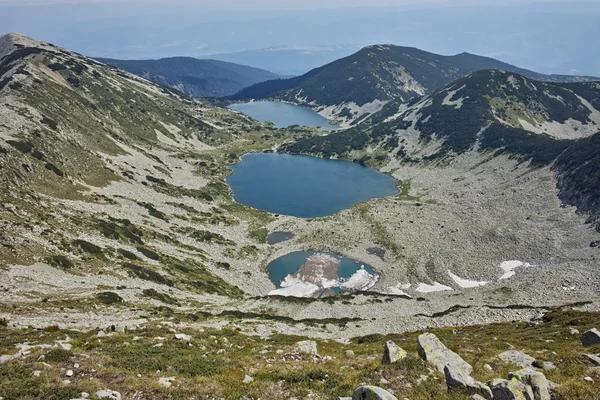 Kremenski lakes, view form Dzhano peak, Pirin Mountain — Stock Photo, Image