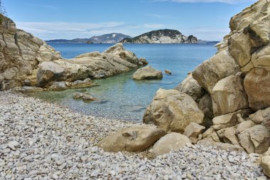 Marathia Beach Zakynthos Adası'nda muhteşem görünümü