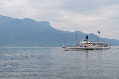 VEVEY, SWitzERLAND - 19 Haziran 2023: Vevey, Vaud Kantonu, İsviçre