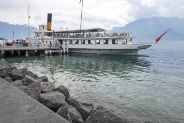 VEVEY, SWitzERLAND - 19 Haziran 2023: Vevey, Vaud Kantonu, İsviçre