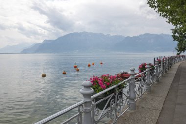 VEVEY, SWitzERLAND - 19 Haziran 2023: Vevey, Vaud Kantonu, İsviçre