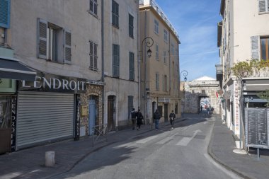 ANTIBES, FRANCE - 29 Ocak 2024: Antibes, Provence Alpes-Cote d 'Azur, Fransa