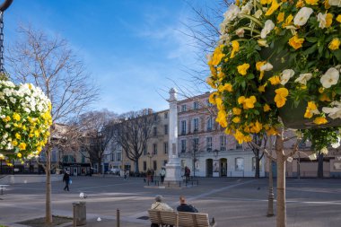ANTIBES, FRANCE - 29 Ocak 2024: Antibes, Provence Alpes-Cote d 'Azur, Fransa