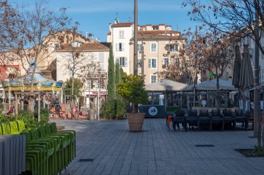 ANTIBES, FRANCE - 29 Ocak 2024: Antibes, Provence Alpes-Cote d 'Azur, Fransa