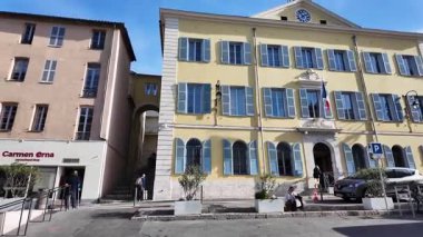 ANTIBES, FRANSA - 29 HAZİRAN. 2024: Antibes, Provence Alpes-Cote d 'Azur, Fransa' nın Panoraması