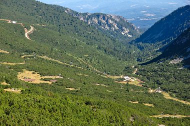 Bulgaristan 'ın Musala tepesi çevresindeki Rila Dağı' nın İnanılmaz Yaz Manzarası