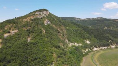 Bulgaristan 'ın Varna bölgesindeki Tsonevo Reservoir Havacılık Manzarası