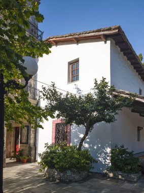 Pelion Dağı, Teselya, Yunanistan 'daki Zagora Köyü' nün muhteşem manzarası