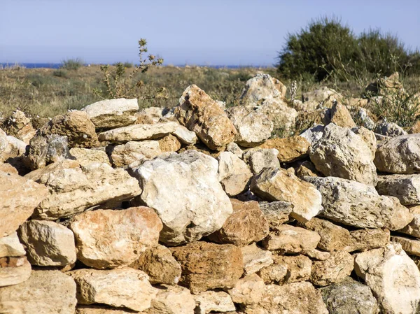 Bulgaristan 'ın Kaliakra Burnu, Dobrich Bölgesi' ndeki Karadeniz kıyısı ve Antik kalıntıları