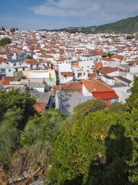 Amazing Panorama of The town of Skiathos, Sporades, Thessaly, Greece