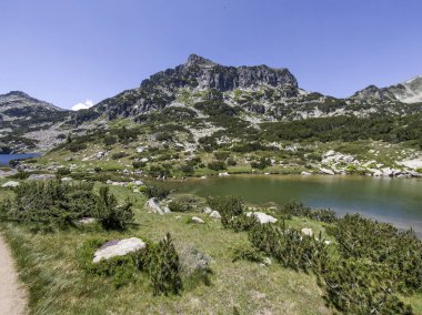 Bulgaristan 'ın Popovo Gölü yakınlarındaki Pirin Dağı' nın İnanılmaz Yaz Manzarası