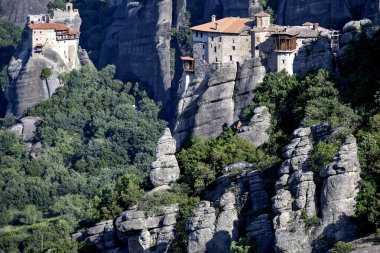 Meteora Manastırları, Teselya, Yunanistan 'ın İnanılmaz Panoramik Manastırı