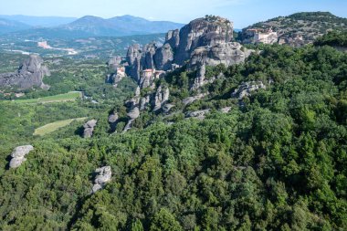Meteora Manastırları, Teselya, Yunanistan 'ın İnanılmaz Panoramik Manastırı