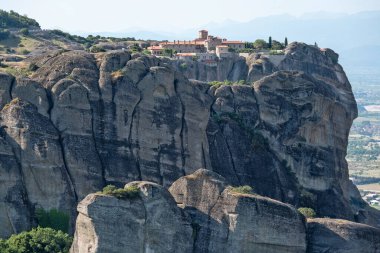 Meteora Manastırları, Teselya, Yunanistan 'ın İnanılmaz Panoramik Manastırı