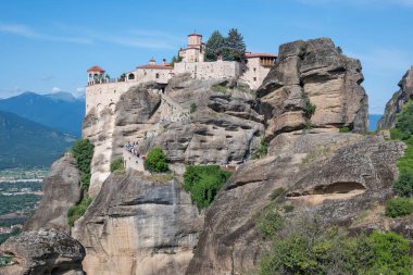 Meteora Manastırları, Teselya, Yunanistan 'ın İnanılmaz Panoramik Manastırı