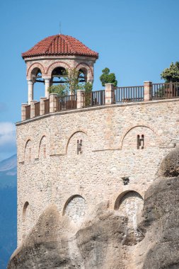 Meteora Manastırları, Teselya, Yunanistan 'ın İnanılmaz Panoramik Manastırı