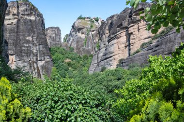 Meteora Manastırları, Teselya, Yunanistan 'ın İnanılmaz Panoramik Manastırı