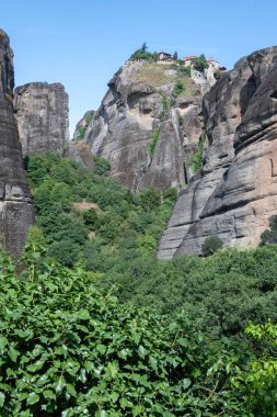 Meteora Manastırları, Teselya, Yunanistan 'ın İnanılmaz Panoramik Manastırı