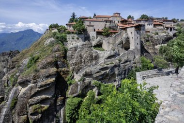 Meteora Manastırları, Teselya, Yunanistan 'ın İnanılmaz Panoramik Manastırı