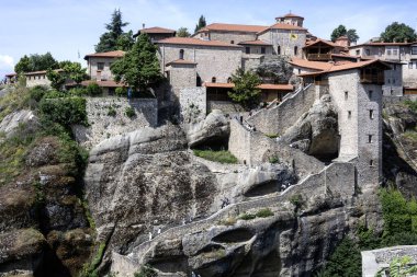Meteora Manastırları, Teselya, Yunanistan 'ın İnanılmaz Panoramik Manastırı