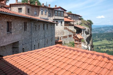 Meteora Manastırları, Teselya, Yunanistan 'ın İnanılmaz Panoramik Manastırı