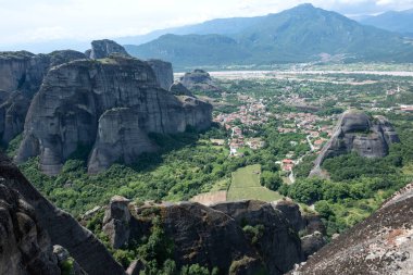 Meteora Manastırları, Teselya, Yunanistan 'ın İnanılmaz Panoramik Manastırı