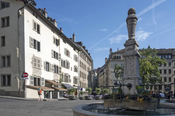 GENEVA, SWitzERLAND - 18 Haziran 2023: İsviçre 'nin Cenevre kentinin Panoraması