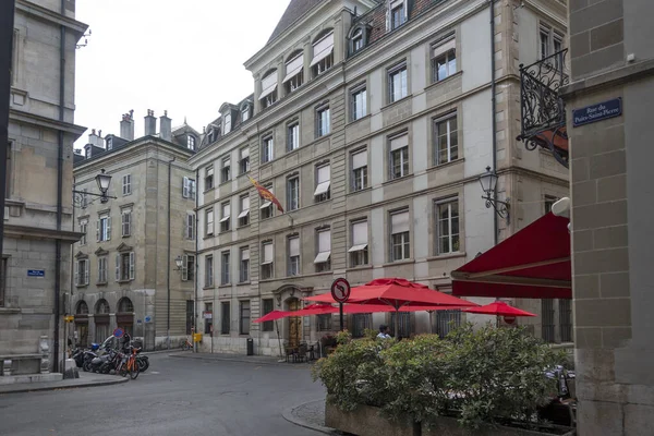 GENEVA, SWitzERLAND - 18 Haziran 2023: İsviçre 'nin Cenevre kentinin Panoraması