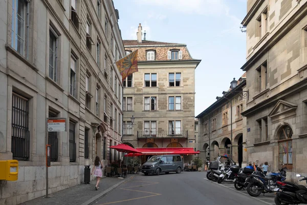 GENEVA, SWitzERLAND - 18 Haziran 2023: İsviçre 'nin Cenevre kentinin Panoraması