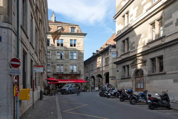 GENEVA, SWitzERLAND - 18 Haziran 2023: İsviçre 'nin Cenevre kentinin Panoraması