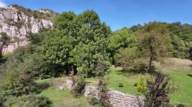 Sırbistan 'ın St. John İlahiyatçısı Ortaçağ Poganovo Manastırı' nın şaşırtıcı manzarası