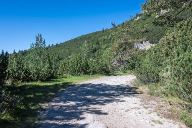 Bulgaristan 'ın Granchar Gölü yakınlarındaki Rila Dağı' nın İnanılmaz Yaz Manzarası