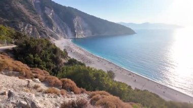 Myrtos Sahili, Cephalonia, İyon Adaları, Yunanistan