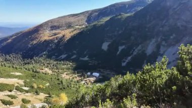 Amazing Autumn Landscape of Rila Mountain near Malyovitsa peak, Bulgaria