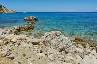 Agios Ioannis Beach, Lefkada, Ionian Islands şaşırtıcı görünümü