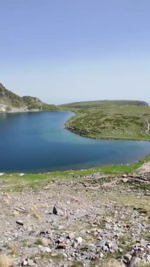 Bulgaristan 'ın Yedi Rila Gölü yakınlarındaki Rila Dağı' nın muhteşem manzarası