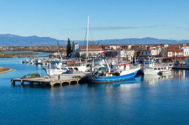 KERAMOTİ, GREECE - 26 Aralık 2025: Keramoti, Doğu Makedonya ve Trakya 'nın inanılmaz manzarası, Yunanistan