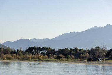 KERAMOTİ, GREECE - 26 Aralık 2025: Keramoti, Doğu Makedonya ve Trakya 'nın inanılmaz manzarası, Yunanistan