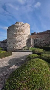 Bulgaristan 'ın Burgaz Bölgesi' nin eski Nessebar kasabasının şaşırtıcı manzarası