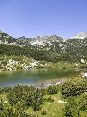 Bulgaristan 'ın Popovo Gölü yakınlarındaki Pirin Dağı' nın İnanılmaz Yaz Manzarası